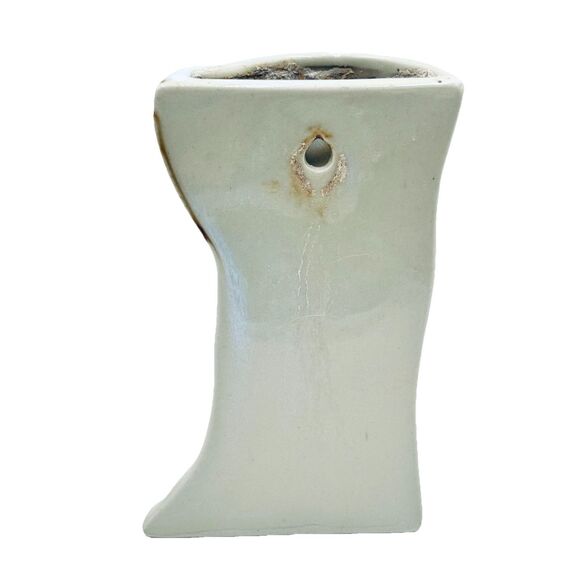 Vintage Wall Pocket Tree Stump with Peaches or Apples & Leaves on a Branch - Picture 3 of 10